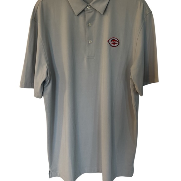 Men's Cincinnati Reds light Gray Tribute Polo - Picture 1 of 4